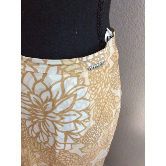 Geiger Collections Austria Size 38 100% Silk skirt Top Set Floral US 8 - Picture 10 of 12